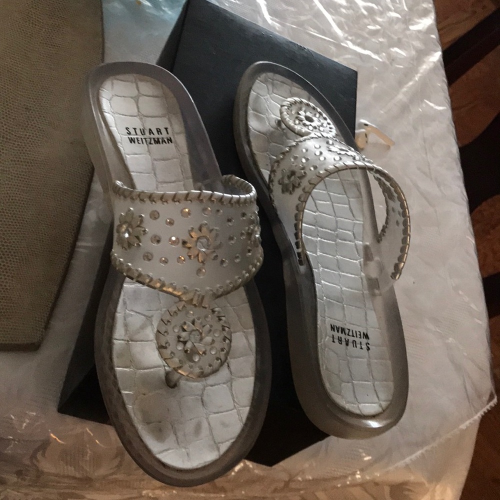 Stuart Weitzman Clear Sandals